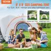 SUV Camping Tent, 8'-8' SUV Tent Attachment for Camping with Rain Layer and Carry Bag, PU2000mm Double Layer Truck Tent, Accommodate 6-8 Person, Rear
